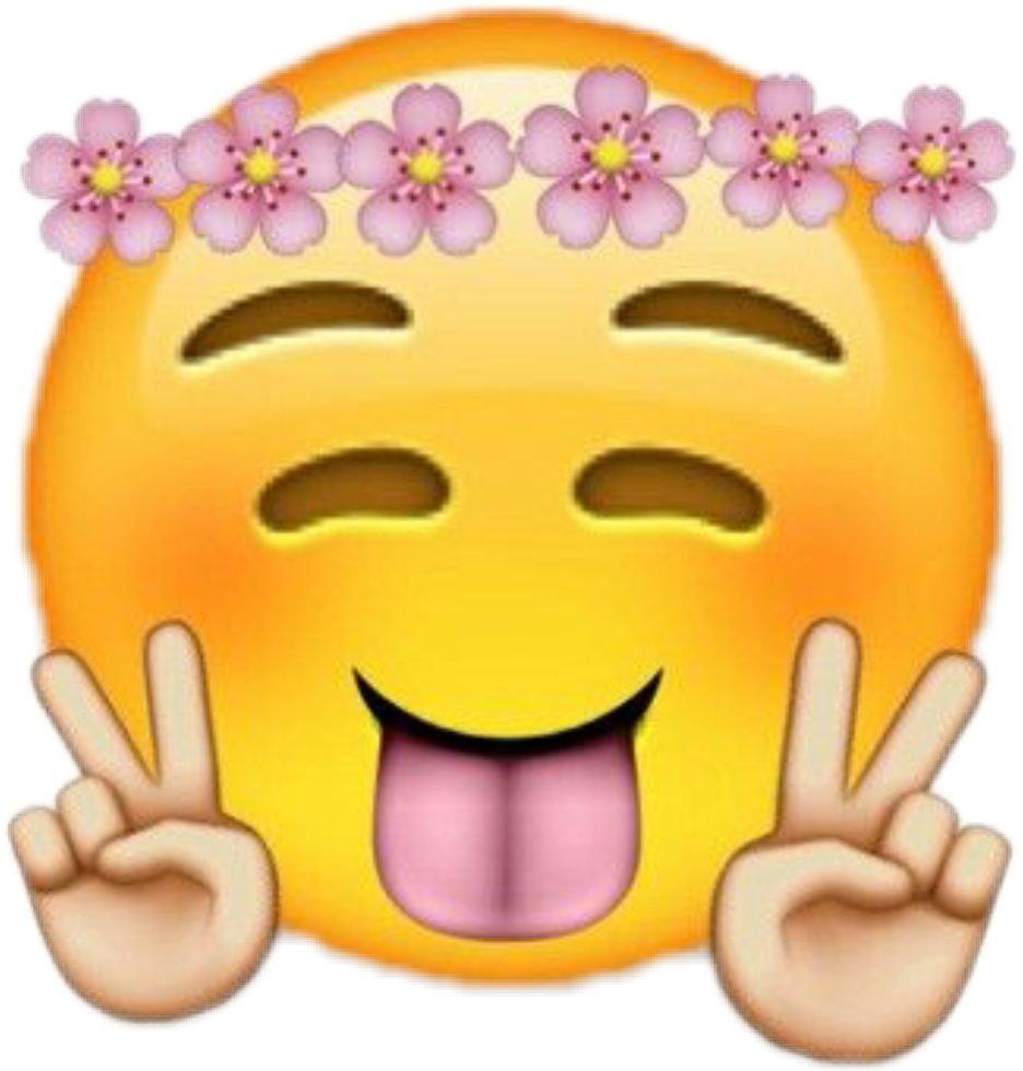 emoji flowerpower peace smile 228187451030212 by sophia184